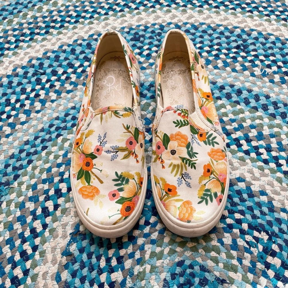 Keds x Rifle Paper Slip Ons